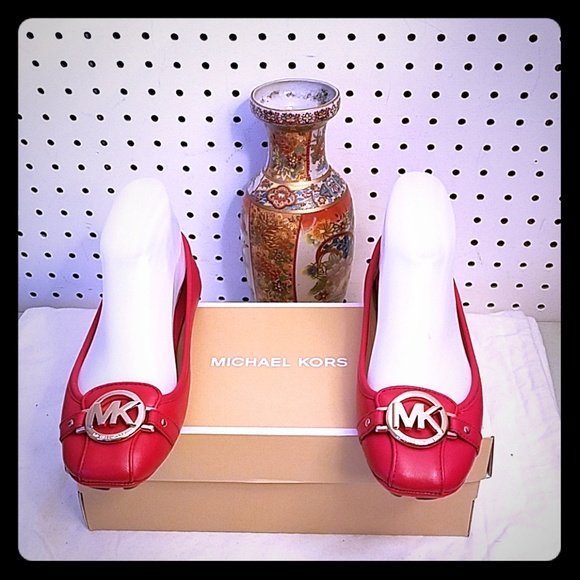 Michael Kors Shoes - RED MICHAEL KORS LOAFERS